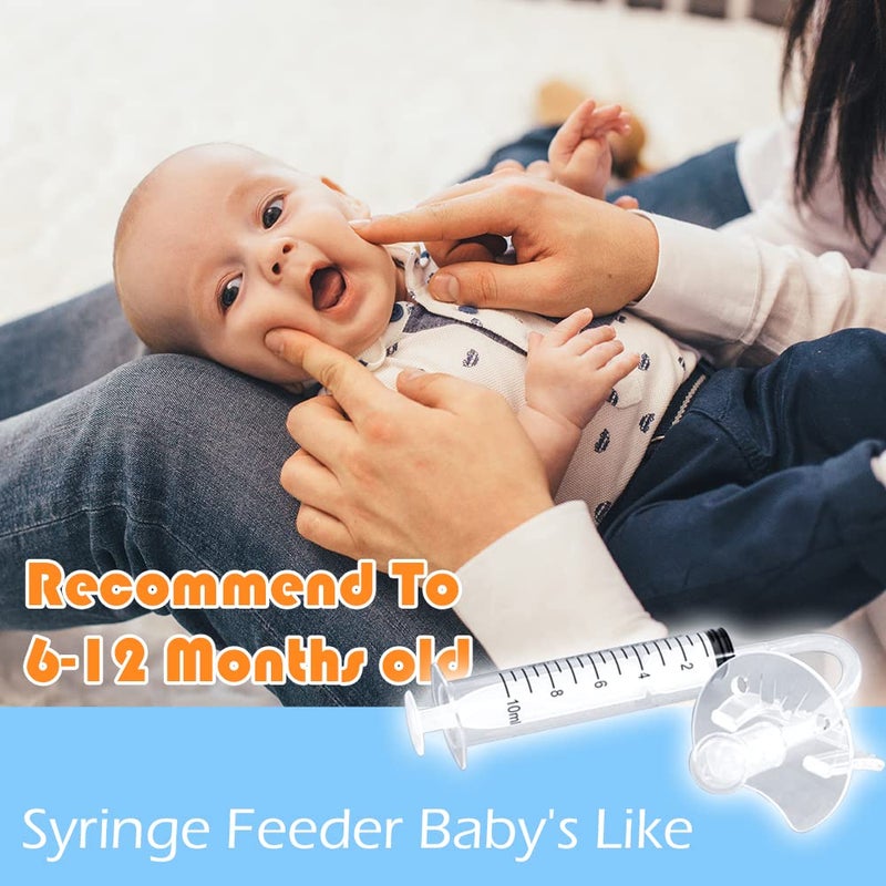 Elfzone Baby Medicine Dispenser Kit - 3PCS - Silicone Infant Medicine Syringe Pacifier Dropper, Toddler Feeding Pacifiers Dispensers Products for Babies Newborn Essentials Must Haves Medical Kits - Image 3